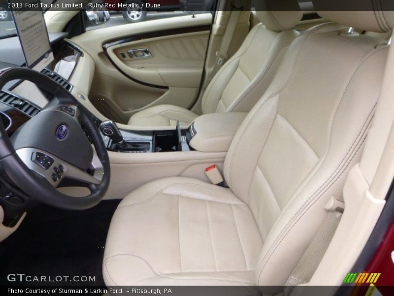 Ruby Red Metallic / Dune 2013 Ford Taurus Limited