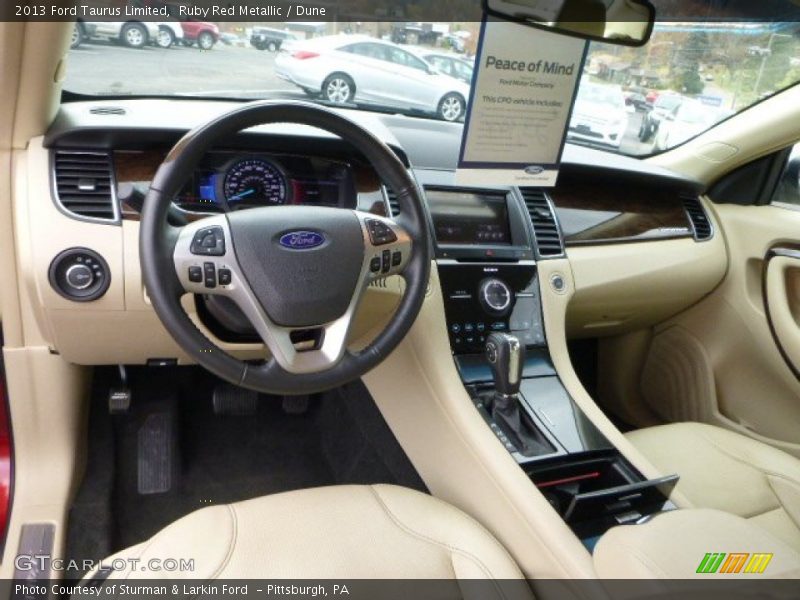 Ruby Red Metallic / Dune 2013 Ford Taurus Limited