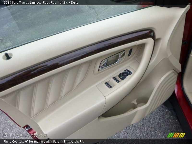 Ruby Red Metallic / Dune 2013 Ford Taurus Limited