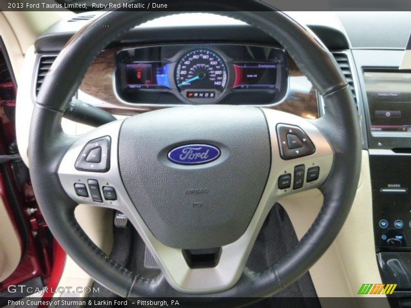 Ruby Red Metallic / Dune 2013 Ford Taurus Limited