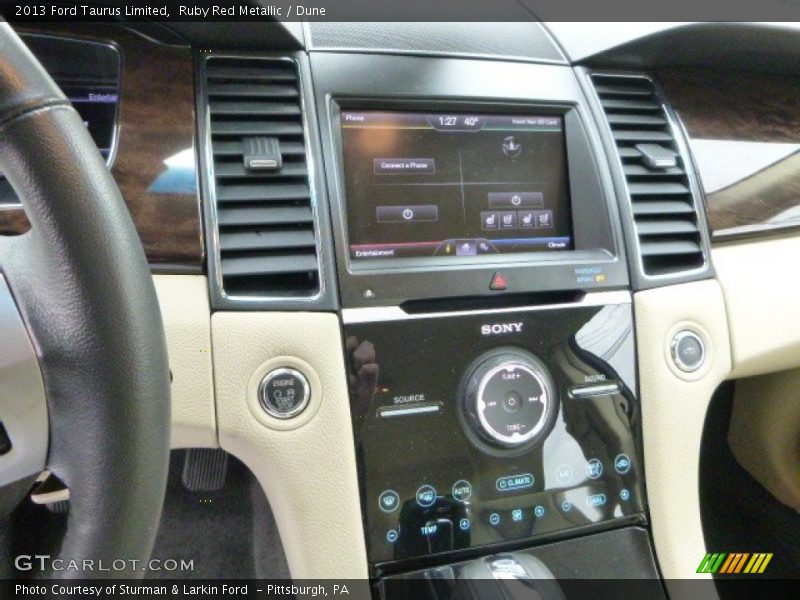 Ruby Red Metallic / Dune 2013 Ford Taurus Limited