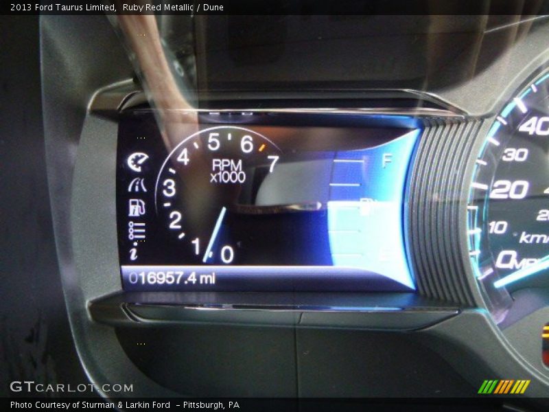 Ruby Red Metallic / Dune 2013 Ford Taurus Limited