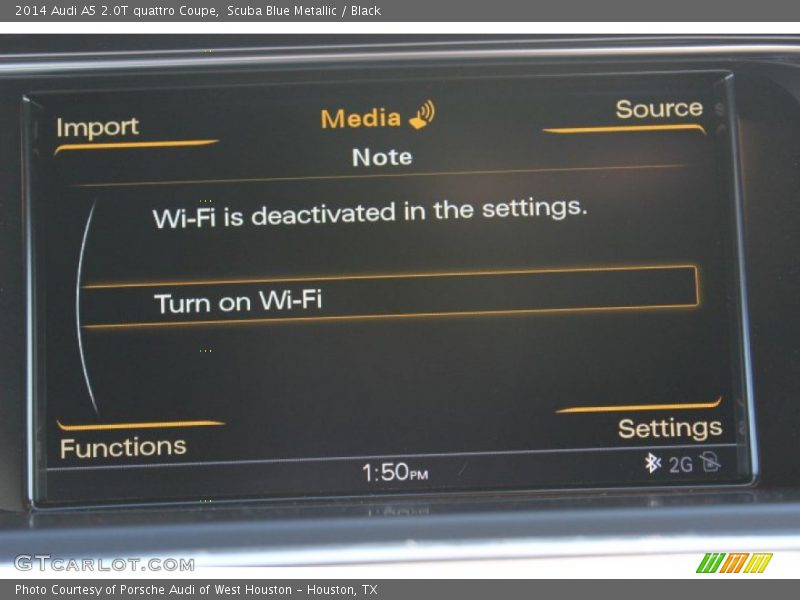 Scuba Blue Metallic / Black 2014 Audi A5 2.0T quattro Coupe