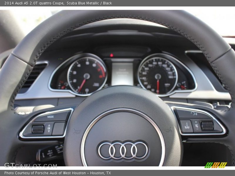 Scuba Blue Metallic / Black 2014 Audi A5 2.0T quattro Coupe
