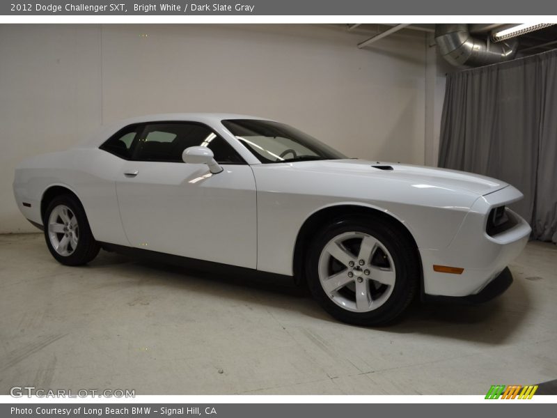 Bright White / Dark Slate Gray 2012 Dodge Challenger SXT