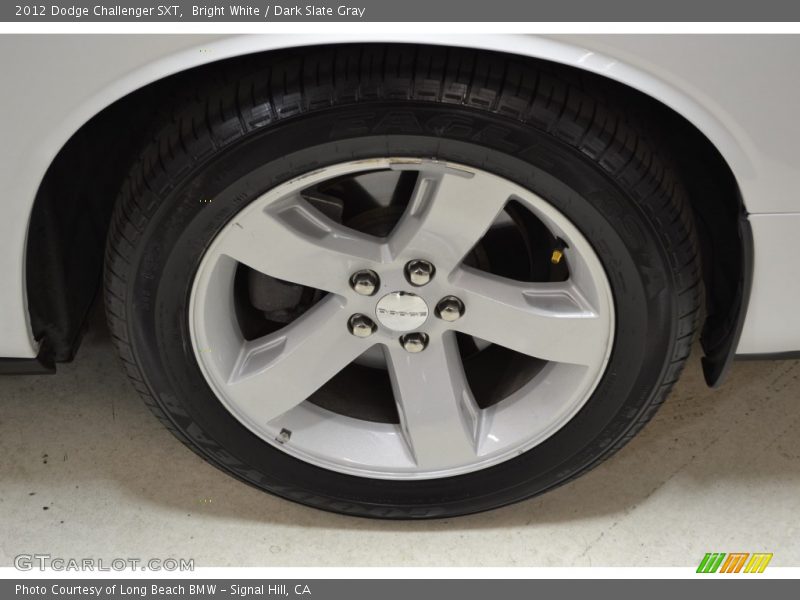 Bright White / Dark Slate Gray 2012 Dodge Challenger SXT