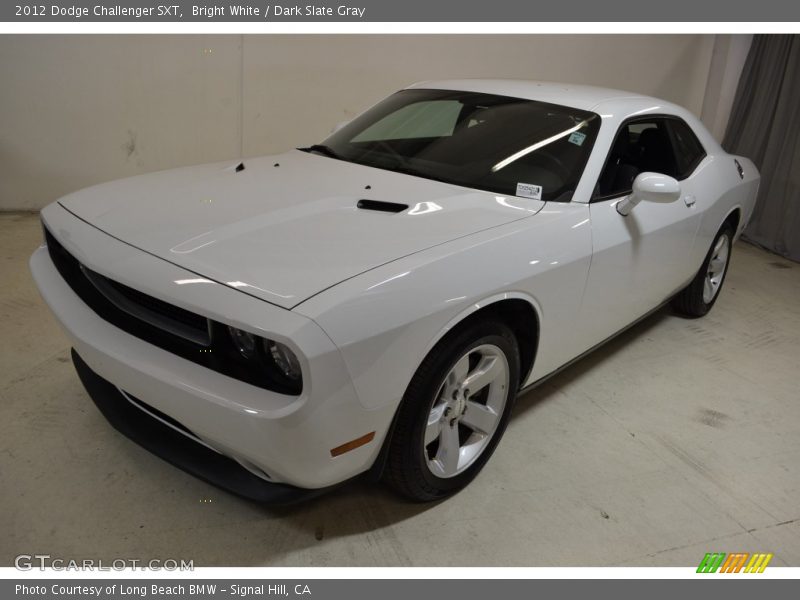 Bright White / Dark Slate Gray 2012 Dodge Challenger SXT
