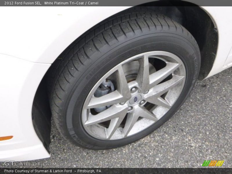White Platinum Tri-Coat / Camel 2012 Ford Fusion SEL