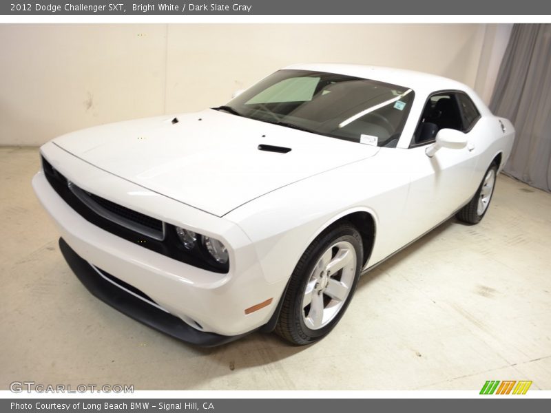 Bright White / Dark Slate Gray 2012 Dodge Challenger SXT
