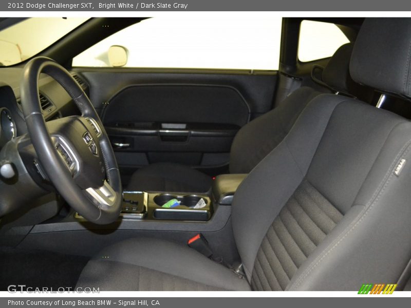 Bright White / Dark Slate Gray 2012 Dodge Challenger SXT