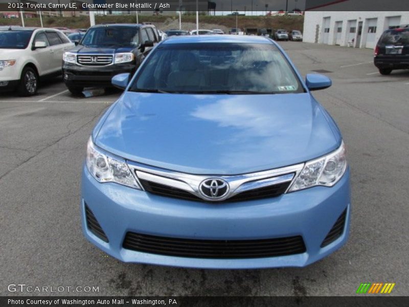 Clearwater Blue Metallic / Ash 2012 Toyota Camry LE