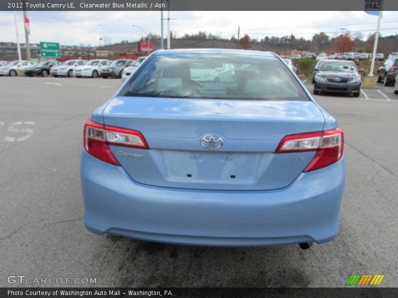 Clearwater Blue Metallic / Ash 2012 Toyota Camry LE