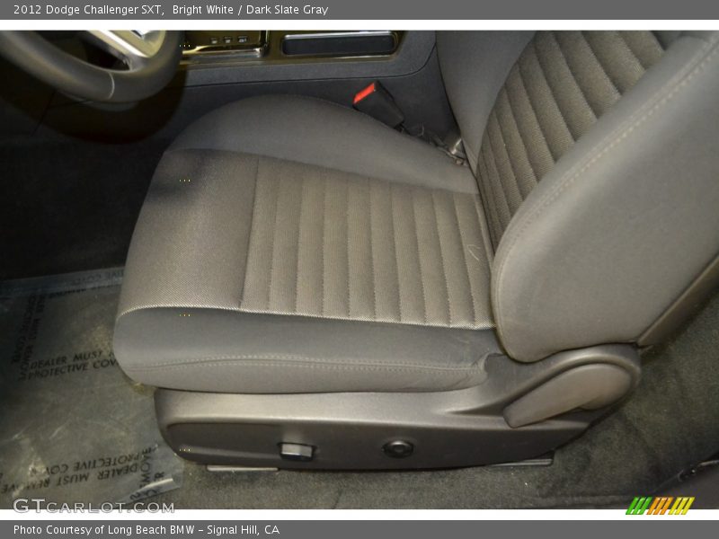 Bright White / Dark Slate Gray 2012 Dodge Challenger SXT