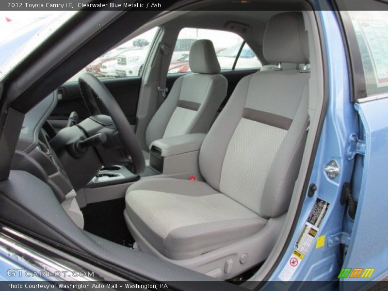 Clearwater Blue Metallic / Ash 2012 Toyota Camry LE