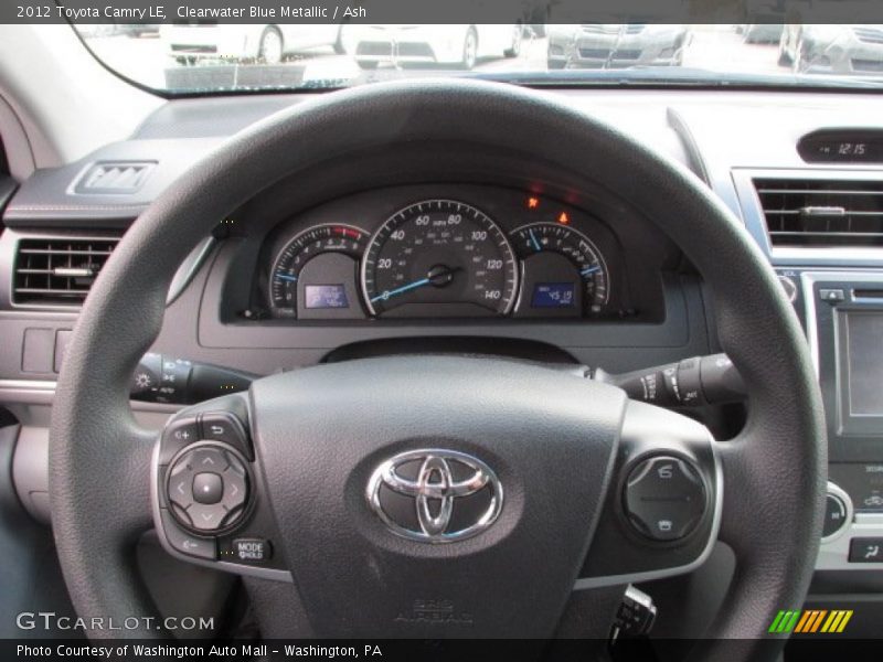 Clearwater Blue Metallic / Ash 2012 Toyota Camry LE