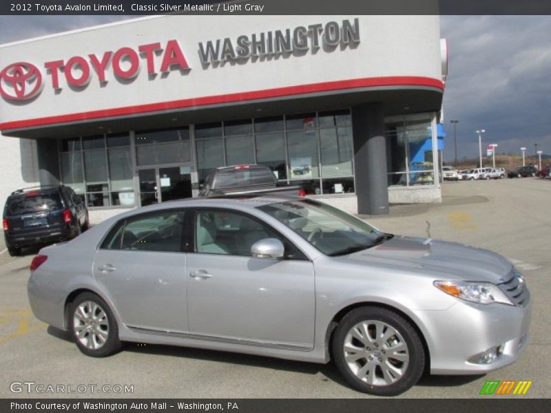 Classic Silver Metallic / Light Gray 2012 Toyota Avalon Limited