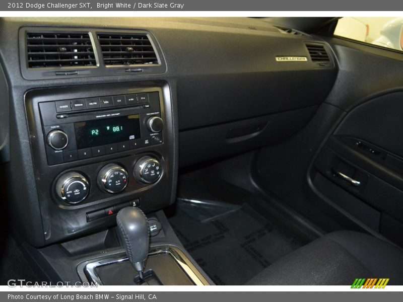 Bright White / Dark Slate Gray 2012 Dodge Challenger SXT