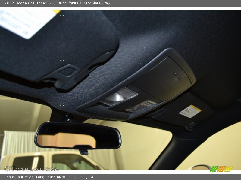 Bright White / Dark Slate Gray 2012 Dodge Challenger SXT