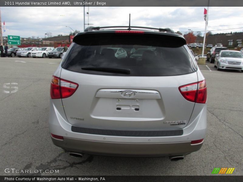 Ultra Silver / Beige 2011 Hyundai Veracruz Limited AWD