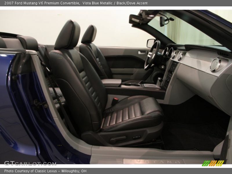 Vista Blue Metallic / Black/Dove Accent 2007 Ford Mustang V6 Premium Convertible