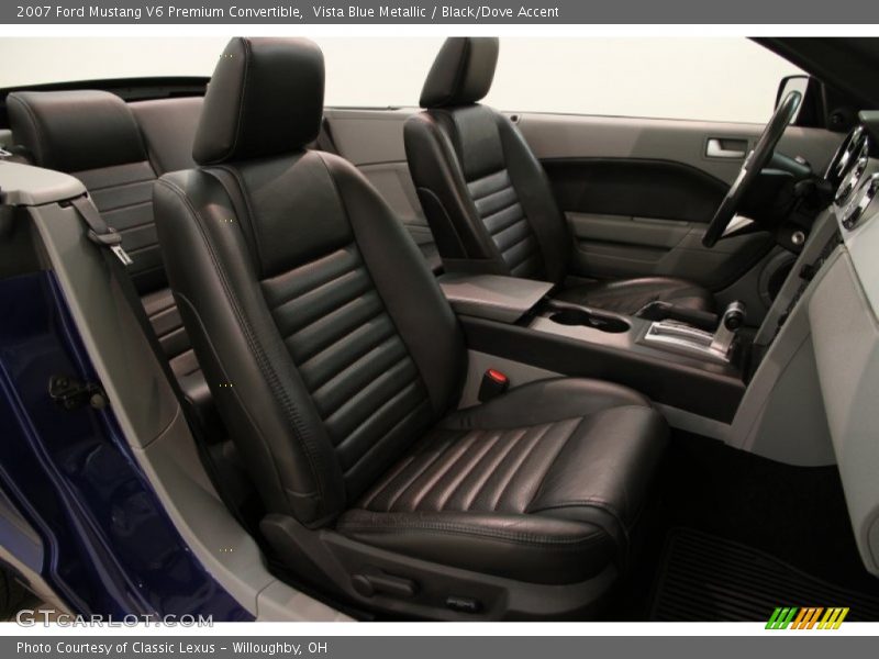 Vista Blue Metallic / Black/Dove Accent 2007 Ford Mustang V6 Premium Convertible