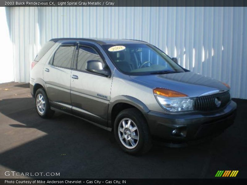 Light Spiral Gray Metallic / Gray 2003 Buick Rendezvous CX