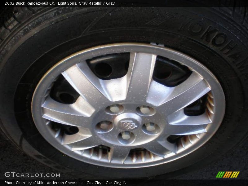 Light Spiral Gray Metallic / Gray 2003 Buick Rendezvous CX