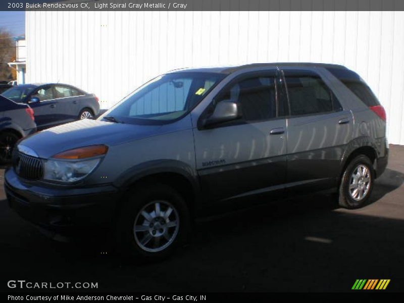 Light Spiral Gray Metallic / Gray 2003 Buick Rendezvous CX