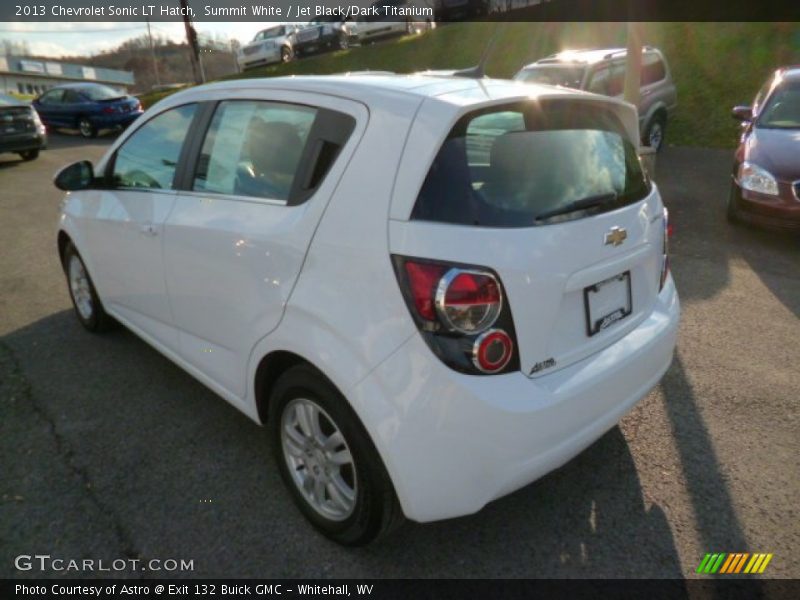 Summit White / Jet Black/Dark Titanium 2013 Chevrolet Sonic LT Hatch