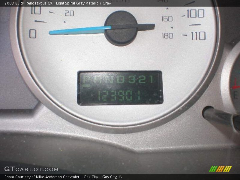 Light Spiral Gray Metallic / Gray 2003 Buick Rendezvous CX