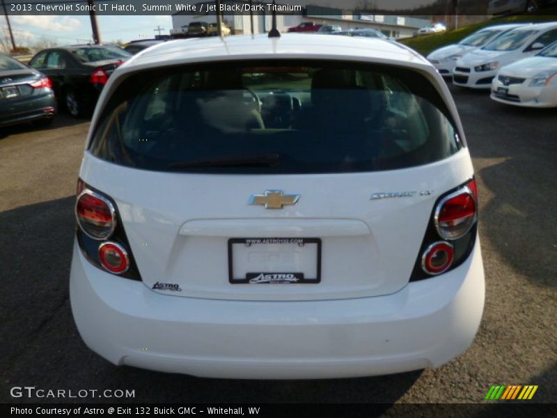 Summit White / Jet Black/Dark Titanium 2013 Chevrolet Sonic LT Hatch