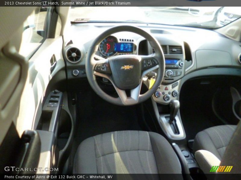 Summit White / Jet Black/Dark Titanium 2013 Chevrolet Sonic LT Hatch