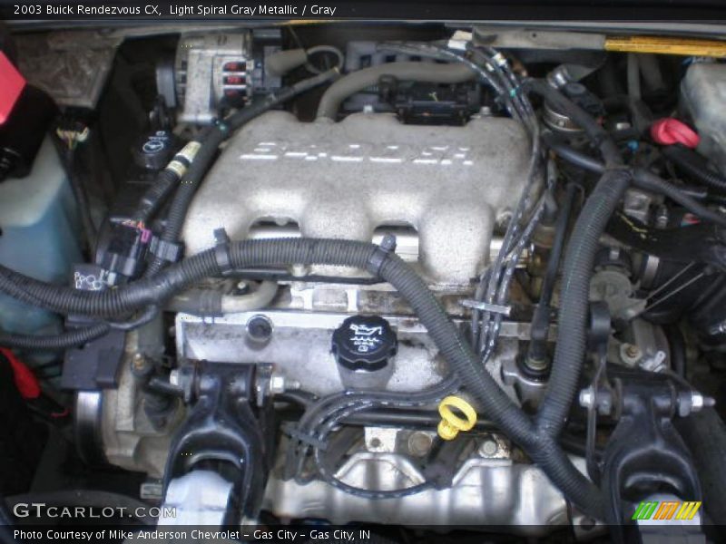 Light Spiral Gray Metallic / Gray 2003 Buick Rendezvous CX