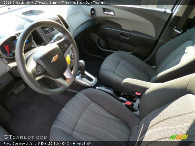 Summit White / Jet Black/Dark Titanium 2013 Chevrolet Sonic LT Hatch