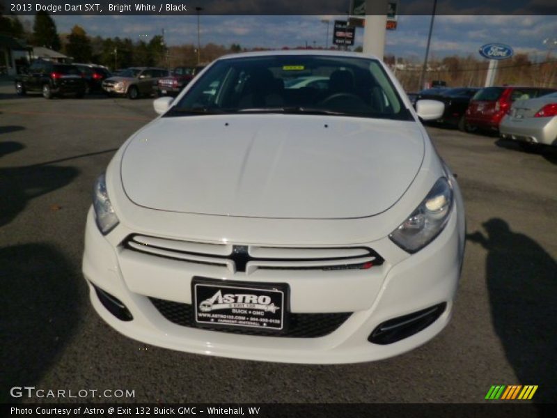 Bright White / Black 2013 Dodge Dart SXT