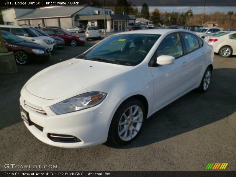 Bright White / Black 2013 Dodge Dart SXT