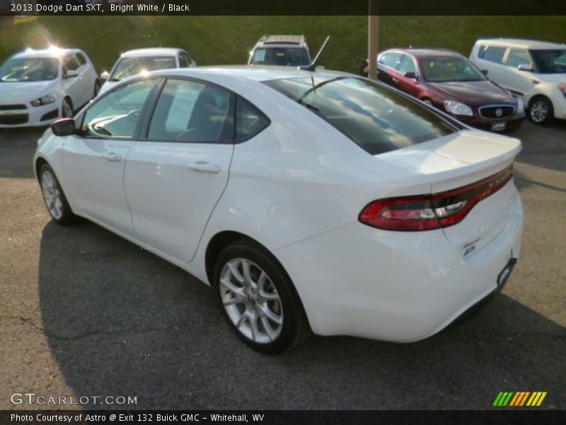 Bright White / Black 2013 Dodge Dart SXT