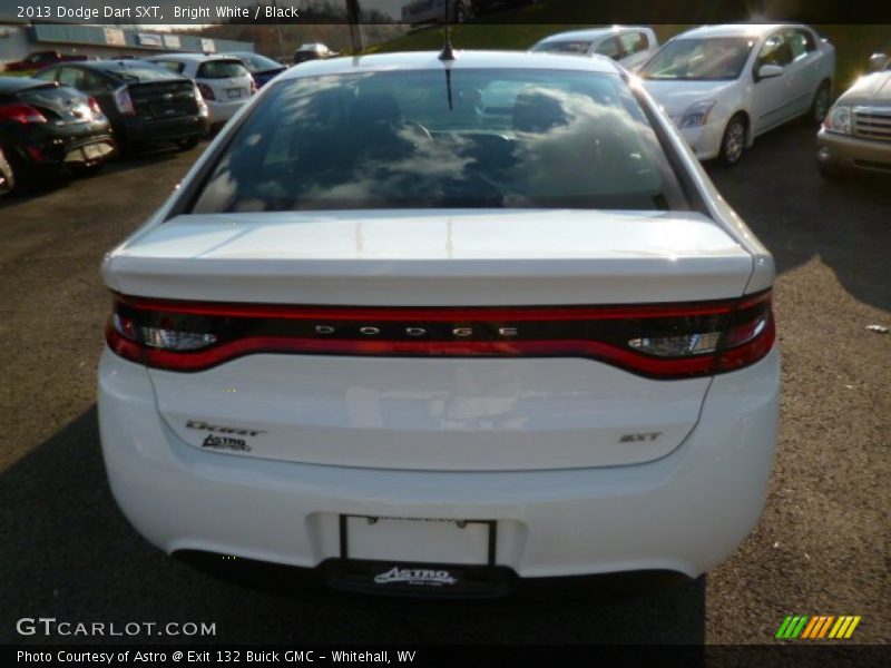 Bright White / Black 2013 Dodge Dart SXT