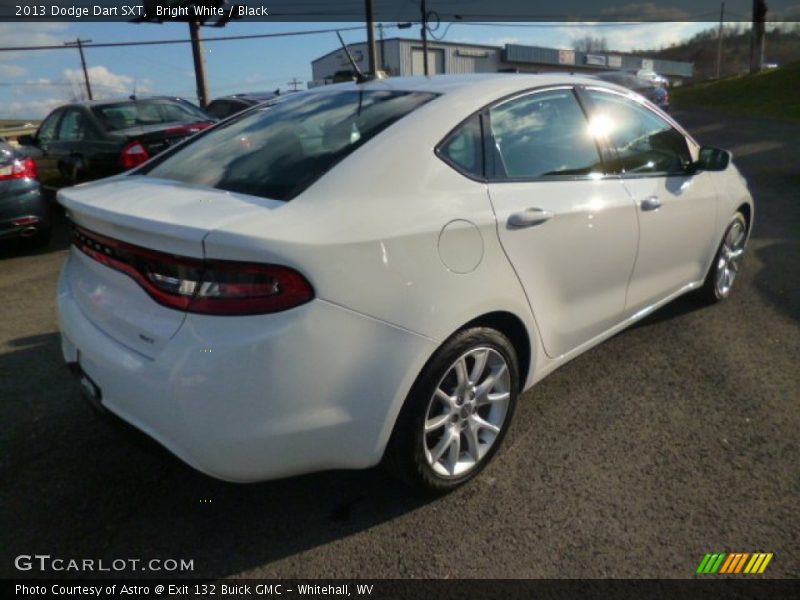 Bright White / Black 2013 Dodge Dart SXT