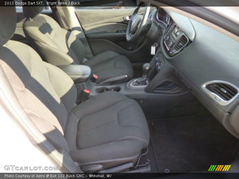 Bright White / Black 2013 Dodge Dart SXT