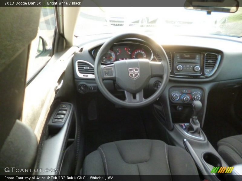 Bright White / Black 2013 Dodge Dart SXT