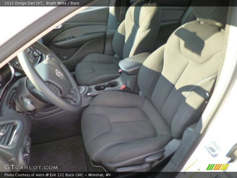 Bright White / Black 2013 Dodge Dart SXT