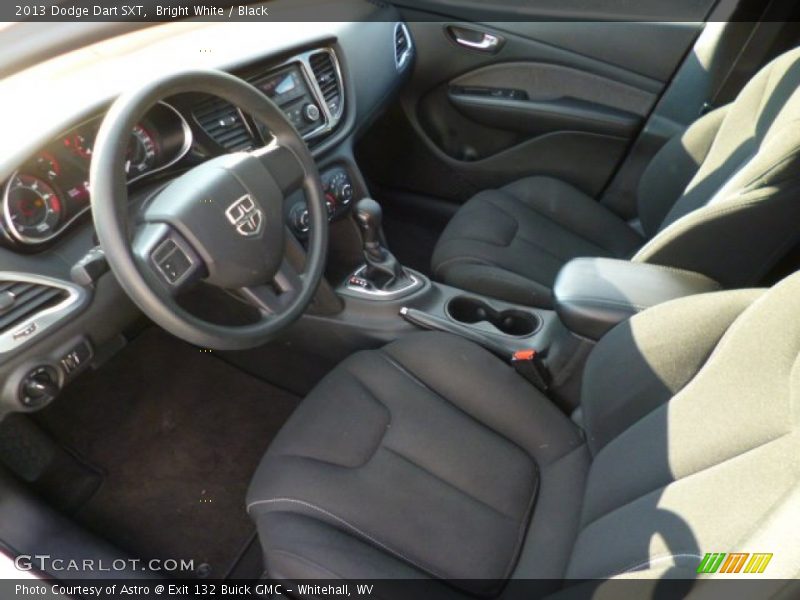 Bright White / Black 2013 Dodge Dart SXT