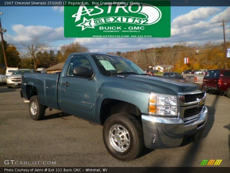 Blue Granite Metallic / Ebony 2007 Chevrolet Silverado 2500HD LT Regular Cab