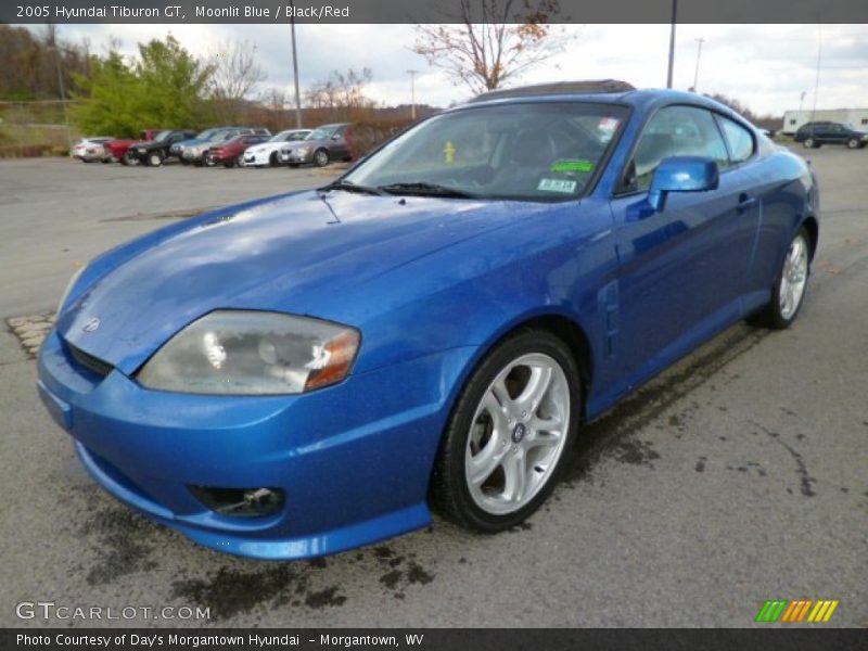 Moonlit Blue / Black/Red 2005 Hyundai Tiburon GT