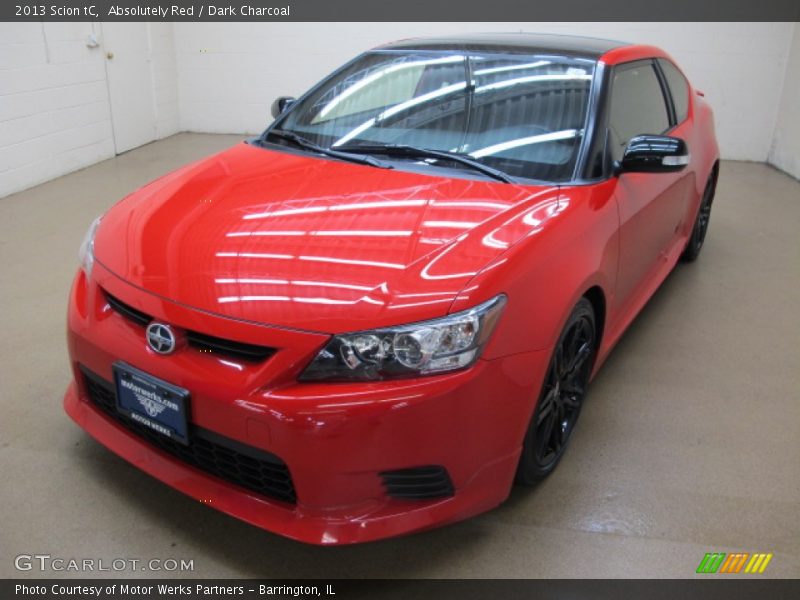 Absolutely Red / Dark Charcoal 2013 Scion tC