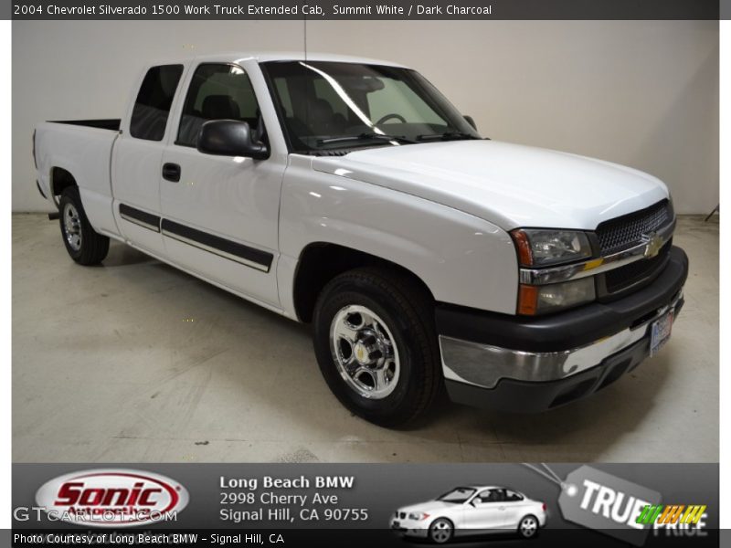 Summit White / Dark Charcoal 2004 Chevrolet Silverado 1500 Work Truck Extended Cab