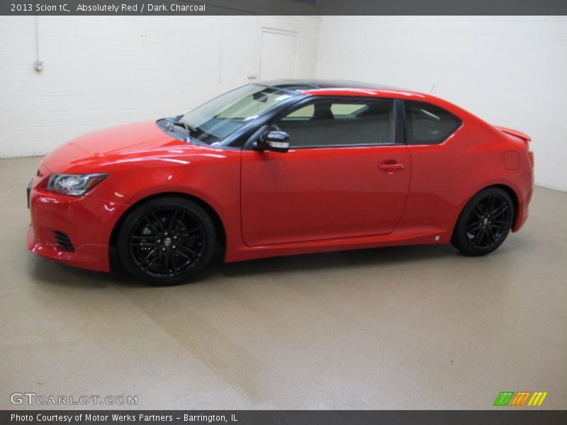 Absolutely Red / Dark Charcoal 2013 Scion tC