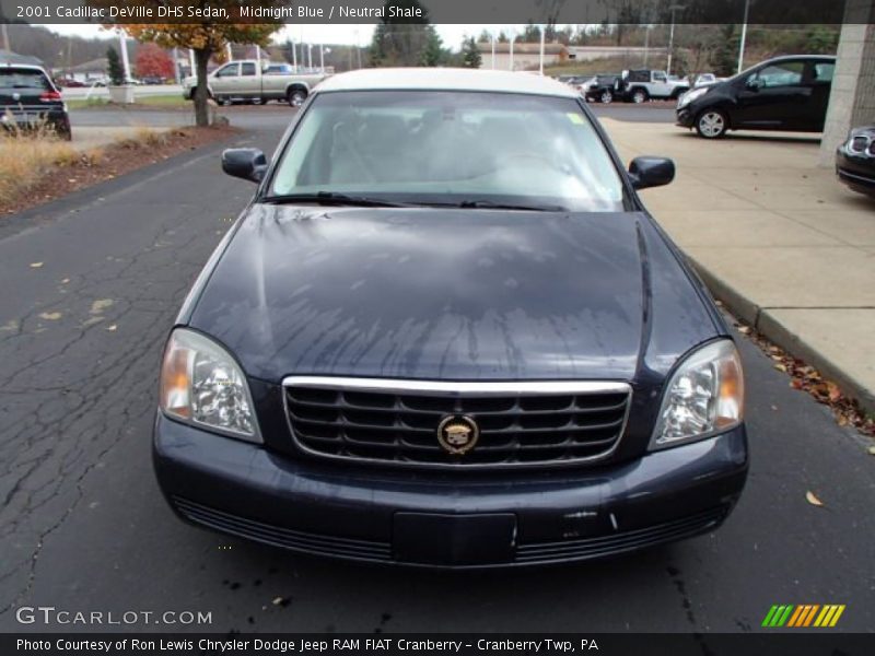 Midnight Blue / Neutral Shale 2001 Cadillac DeVille DHS Sedan