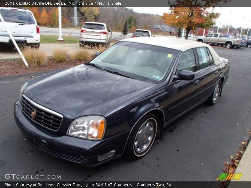 Midnight Blue / Neutral Shale 2001 Cadillac DeVille DHS Sedan